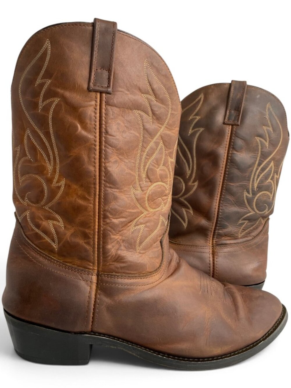 Masterson Western Cowboy Brown Leather Oil Resistant Work Boot's Men's 16 EW